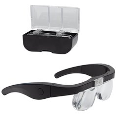 Lightcraft LC1790USB Pro LED Magnifier Glasses with 4 Lenses