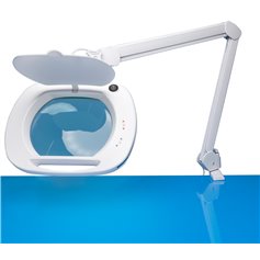 Lightcraft LC9100LED-EU Wide Lens LED Magnifier Lamp with Dual Dimmer