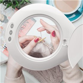 Lightcraft LC8070LED-EU LED MAGNIFIER LAMP W/FLOOR STAND
