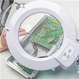 Lightcraft LC8072LED-EU Pro XL Magnifier LED Lamp with Dimmer