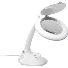 Lightcraft LC8098LED-EU LED MAGNIFIER TABLE LAMP W/ORGANISER BASE