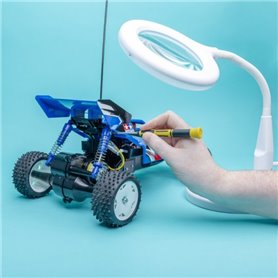 Lightcraft LC8080USB-EU Compact LED Desk Magnifier Lamp
