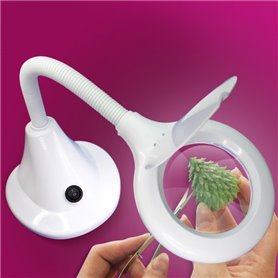 Lightcraft LC8082LED-EU LED Compact Flexi Magnifier Lamp (EU Plug)