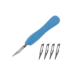 Modelcraft PKN5002-11 Rączka z ostrzami PLASTIC SCALPEL HANDLE AND 11 BLADES - 5szt.