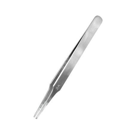 Modelcraft PTW2185-2A Flat Rounded Stainless Steel Tweezers (120 mm)