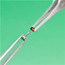 Modelcraft PTW2185-2A Flat Rounded Stainless Steel Tweezers (120 mm)