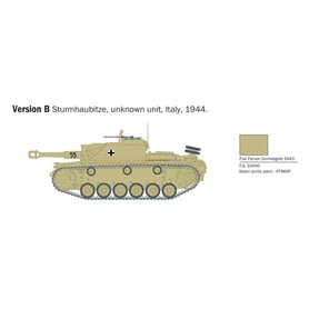 Italeri 1:56 Sd.Kfz.142Sturmhaubitze 105