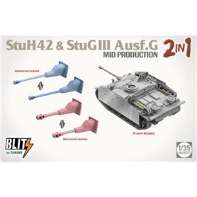 Takom-Blitz 8017 StuH 42 & StuG III Ausf.G Mid Prodution 2 in 1
