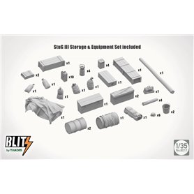Takom-Blitz 8017 StuH 42 & StuG III Ausf.G Mid Prodution 2 in 1