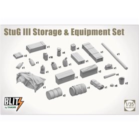 Takom BLITZ 1:35 STUG.III STORAGE AND EQUIPMENT SET