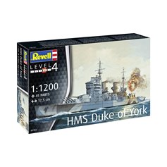 Revell 1:1200 HMS Duke of York - MODEL SET - w/paints 