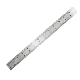 Modelcraft PRU3012 Scale Steel Ruler 12” (1/12th and 1/24th scale)