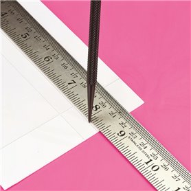 Modelcraft PRU3012 Scale Steel Ruler 12” (1/12th and 1/24th scale)