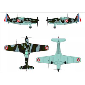 Dora Wings 1:48 Morane Saulnier MS.406.C1 - BATTLE OF FRANCE