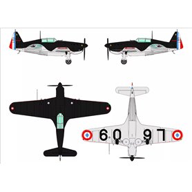 Dora Wings 1:48 Morane Saulnier MS.406.C1 - BATTLE OF FRANCE