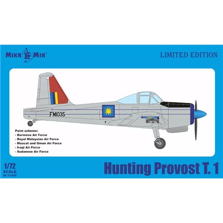 Mikromir 72-028-3 Hunting Provost T.1 Burmese Airforce LE