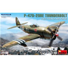 Mini Art 1:48 Republic P-47D-28RE Thunderbolt - FREE FRENCH AIR FORCE - BASIC KIT 