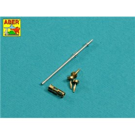 ABER 1:35 Metalowa lufa do M2 Browning 12.7mm - wczesna