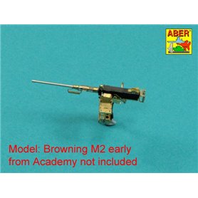 ABER 1:35 Metalowa lufa do M2 Browning 12.7mm - wczesna
