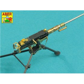 ABER 1:35 Metalowa lufa do M2 Browning 12.7mm - wczesna