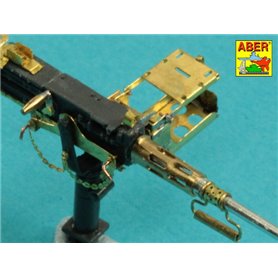 ABER 1:35 Metalowa lufa do M2 Browning 12.7mm - wczesna
