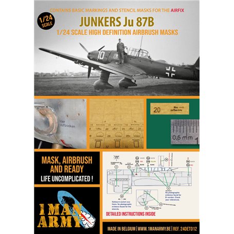 1 Man Army 24DET012 Junkers Ju 87B (Airfix)
