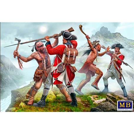 MB 35236 The Mohicans, Mortal Combat Indian Wars Series the XVIII Century Kit No. 7