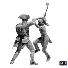 MB 35236 The Mohicans, Mortal Combat Indian Wars Series the XVIII Century Kit No. 7