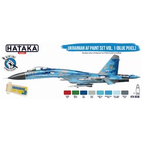 Hataka BS96 Ukrainian AF paint set vol. 1 (Blue Pixel)