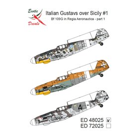 Exotic Decals 48025 Italian Gustavs over Sicily 1 Bf 109G in Regia Aeronautica - Part 1