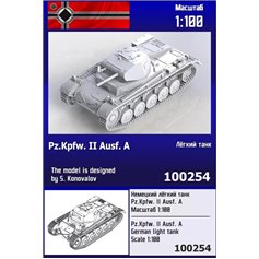 Zebrano 1:100 Resin model kit Pz.Kpfw.II Ausf.A 