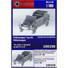 Zebrano 1:100 Model żywiczny Volkswagen Typ 82 Kubelwagen