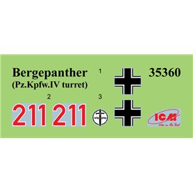 ICM 1:35 Bergepanther W/PZ.KPFW.IV TURRET