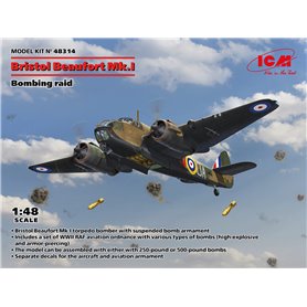 ICM 48314 Bristol Beaufort Mk.I Bombing Raid