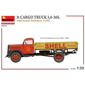 Mini Art 1:35 3T CARGO TRUCK 3.6-36S. PRITSCHE-NORMAL-TYPE