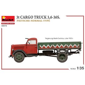 Mini Art 1:35 3T CARGO TRUCK 3.6-36S. PRITSCHE-NORMAL-TYPE