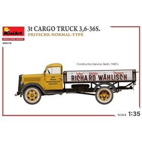 Mini Art 1:35 3T CARGO TRUCK 3.6-36S. PRITSCHE-NORMAL-TYPE