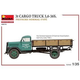Mini Art 1:35 3T CARGO TRUCK 3.6-36S. PRITSCHE-NORMAL-TYPE