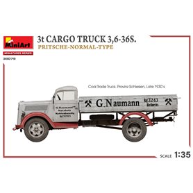 Mini Art 1:35 3T CARGO TRUCK 3.6-36S. PRITSCHE-NORMAL-TYPE
