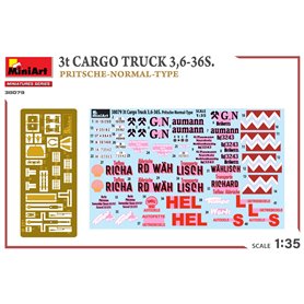 Mini Art 1:35 3T CARGO TRUCK 3.6-36S. PRITSCHE-NORMAL-TYPE