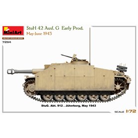 Mini Art 1:72 Sturmhaubitze StuH.42 Ausf.G - EARLY PRODUCTION MAY-JUNE 1943