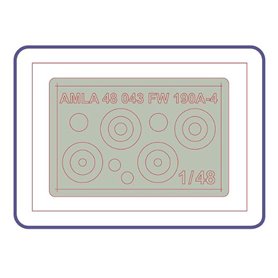 AML A48043 Focke Wulf Fw 190 A-4: Wheels + Paint Masks (1:48)