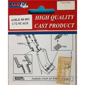 AML E80003 Zestaw Wal. Seatbelts USAF AF WWII; Fighters (1:72)