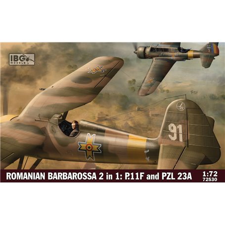 IBG 72530 Romanian Barbarossa 2 in 1: P.11F and PZL 23A