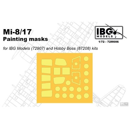 IBG 72M006 Mi-8/17 Painting Masks for IBG72907 and HB87208