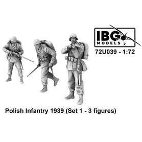 IBG 72U039 Polish Infantry 1939 (Set 1 - 3 Figures)