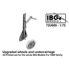 IBG 72U009 Upgraded Wheels and Undercarriage 3D Printed Set for The Whole IBG Fw 190D Family