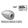 IBG 72U012 Seamless Air Intakes for Fw 190D-9 3D Printed Set for The Whole IBG Fw 190D-9 Family