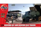 Airfix 1:76 Boxart Bedford QLT and Bedford QLD Trucks