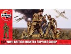 Airfix 1:32 British infantry support group / WWII | 17 figurek |